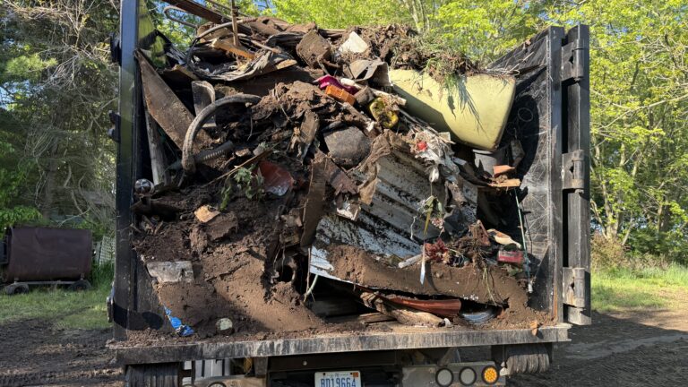 what fits in a 20 yard dumpster