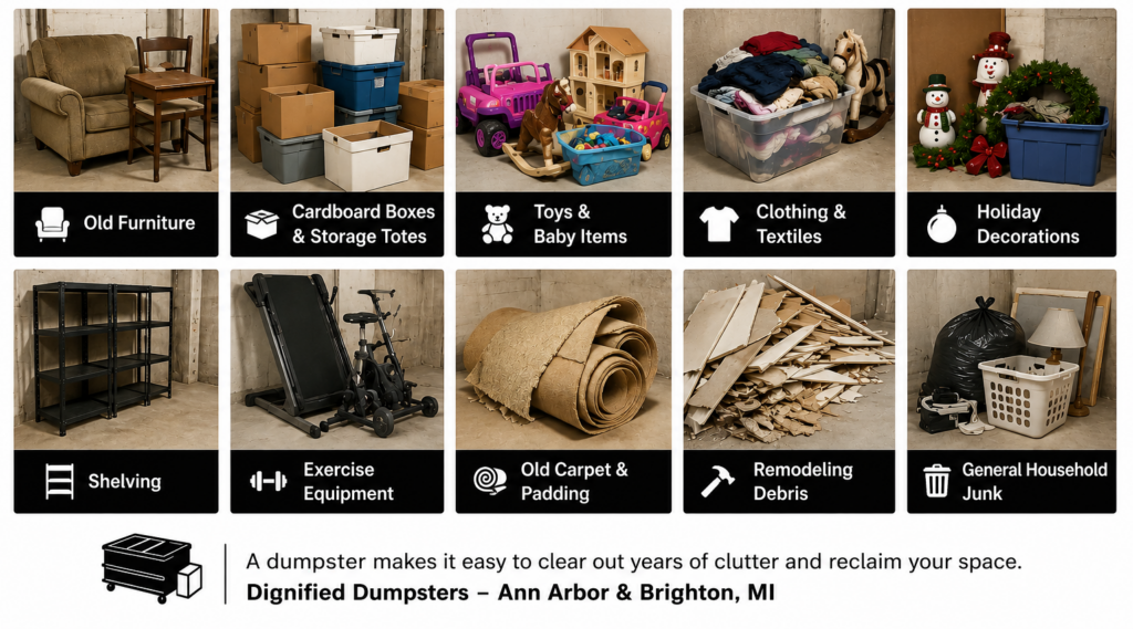 basement-junk-removal-dumpster