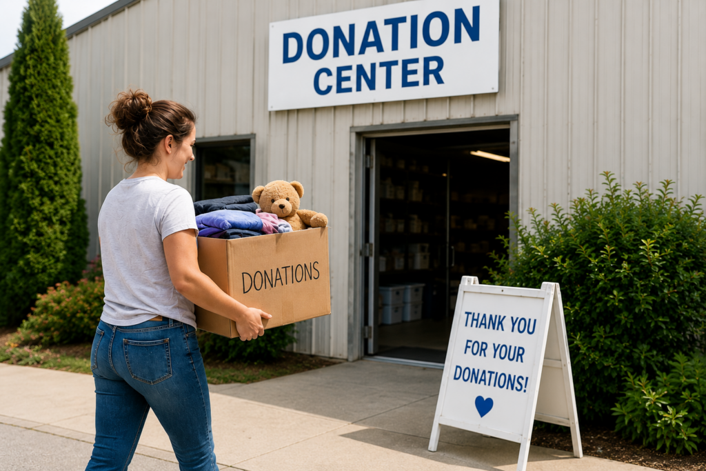 Donating items